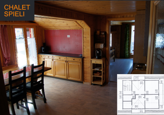 Eine Küche im Walliserstil.
                                        Ein Frühstück auf dem Balkon ist hier immer möglich, da der Balkon Richtung Osten ist haben Sie hier bereits am Morgen viel Sonne.